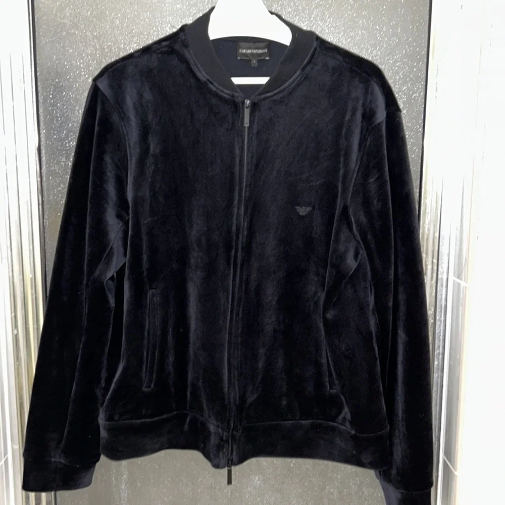 Authentic Emporio Armani velvet full size sweatshirt